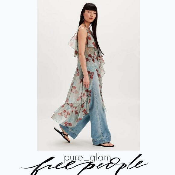 Free People floral sheer dress - Picture 2 of 6